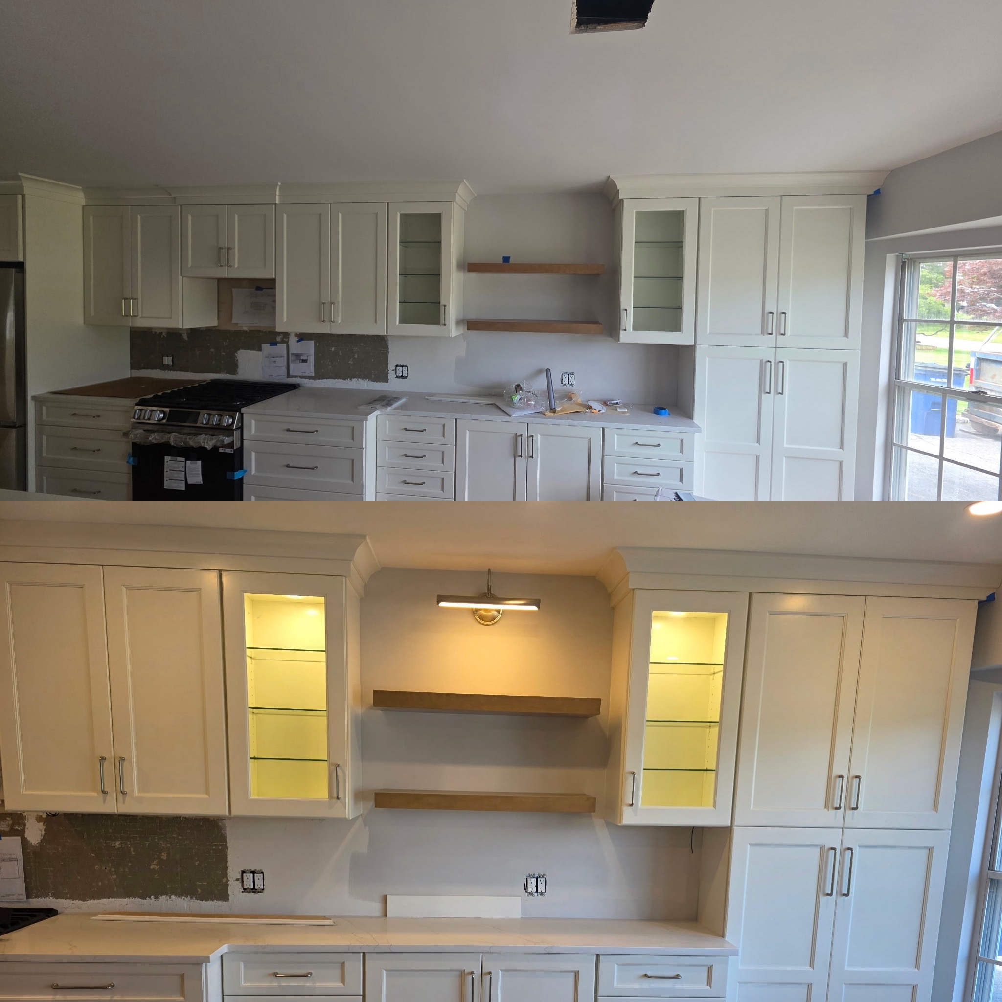 Before and after electrical project result by Majestic Ohms